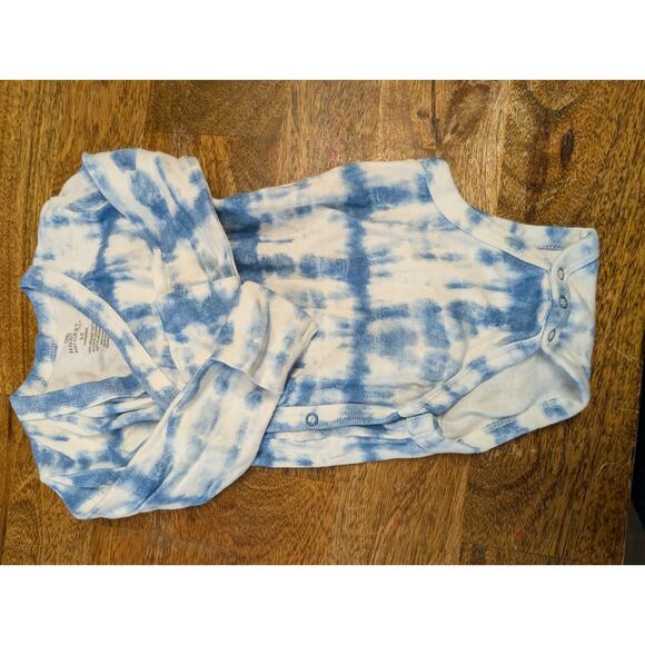 Honest Baby Size 3-6 Months 2pc Bundle Lot Bodysuit Side Snap Outfit Blue Crab - Picture 9 of 13